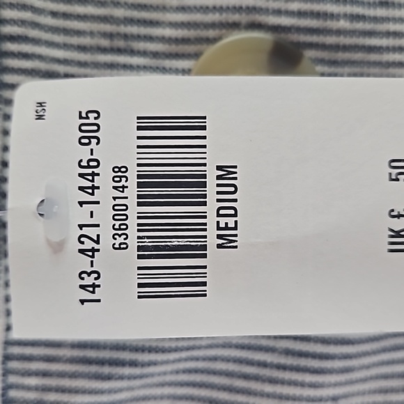 NWT ABERCROMBIE & FITCH Striped Side Button Miniskirt - Picture 7 of 7